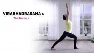 'Virabhadrasana 1 | Warrior Pose 1 | Steps | Benefits | Yogic Fitness'