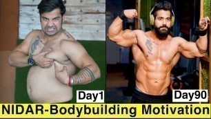 'NIDAR- Ft. Dino James||GYM Motivation || 90 Days Transformation'