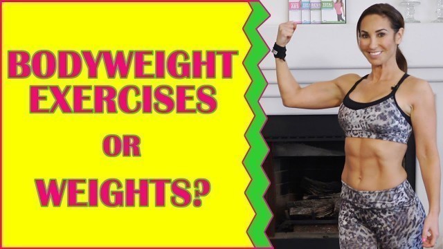 'Get a buff body! Bodyweight exercises or weights?  | Natalie Jill'