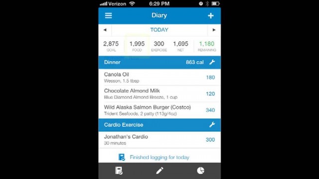 'My Fitness Pal - Adding Exercises to your journal'