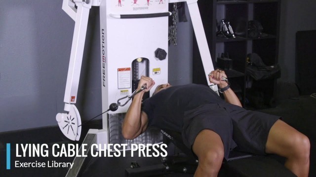 'Lying Cable Chest Press - OPEX Exercise Library'