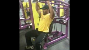 'Planet Fitness Overhead Press Machine'