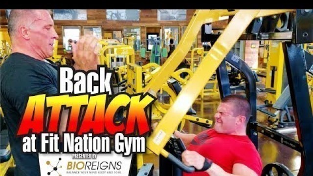 'MILOS SARCEV & MATT MALDONADO BACK ATTACK AT FIT NATION GYM'