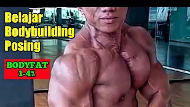 'Tutorial belajar Pose ala binaraga atau men fitness // gym motivation'