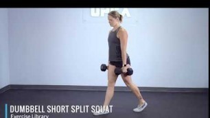 'Dumbbell Short Split Squat - OPEX Exercise Library'