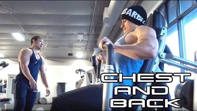 'Chest and Back workout with Chris Elkins and Matt Ogus using Professor Barakat\'s programming'