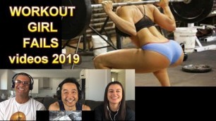 'WORKOUT GIRL FAILS comp - Funny GYM fails videos 2019 - Reaction'