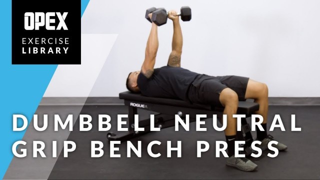 'Dumbbell Neutral Grip Bench Press  - OPEX Exercise Library'