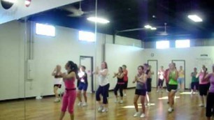 'Waka Waka with zumba Lou in class @ PiNK! Fitness'