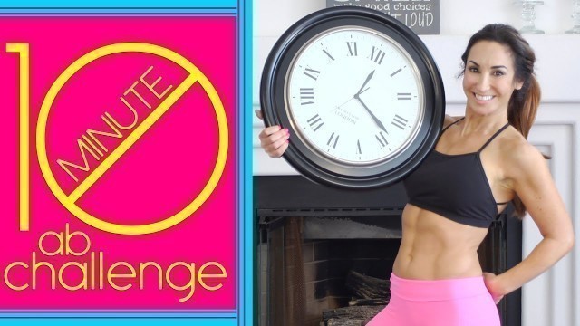 '10 Minute Ab Challenge Workout | Natalie Jill'