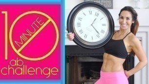 '10 Minute Ab Challenge Workout | Natalie Jill'