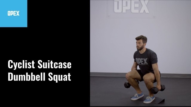 'Cyclist Suitcase Dumbbell Squat  - OPEX Exercise Library'