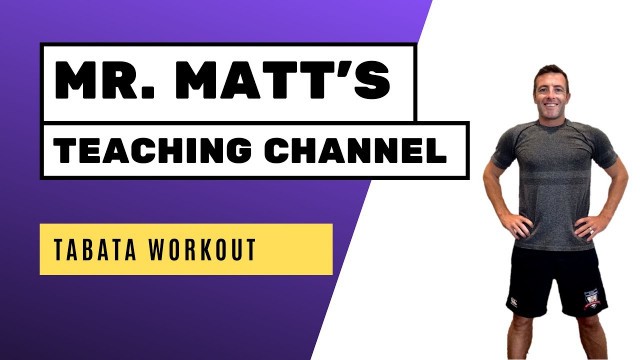 'Mr  Matt\'s Tabata home workout PE lesson'