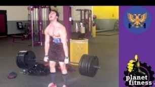 'Deadlifting loudly at Planet Fitness'