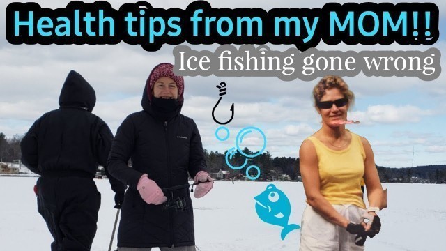 'Family went ICE FISHING - fishing fails Fitness tips with MOM'