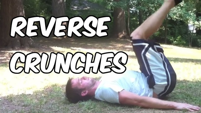 'Reverse Crunch Demonstration | Nerd Fitness'