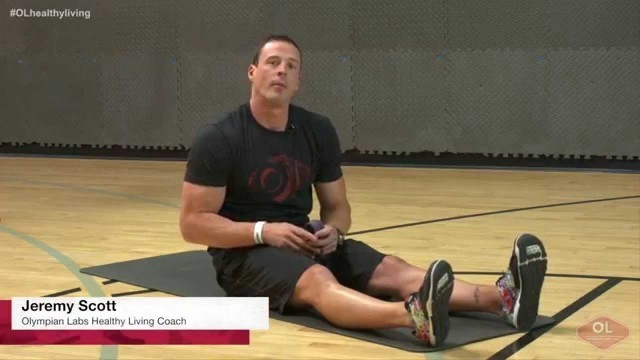 'Glute Stretch with Bands Jeremy Scott Fitness'