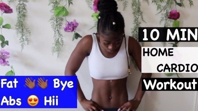 '7 MINS FAT BURNING HOME CARDIO WORKOUT| SHE\'S FIT - NESS'