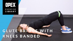 'Glute Bridge with Knees Banded - OPEX Exercise Library'