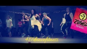 'Zumba fitness. Dance fitness. Pound the alarm.'