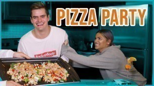 'GUILT FREE PIZZA PARTY | COOKING IN THE KITCHEN WITH CALEB'