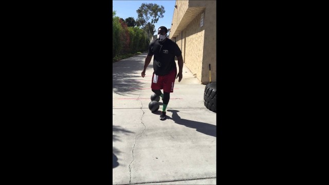 'Gerald McCoy Med Ball Training at Fitness Quest 10'