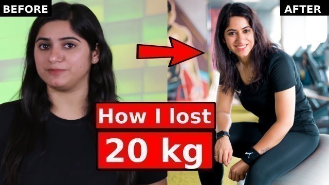 'How I lost 20 kgs in 3 months ? Weight Loss transformation in Hindi by GunjanShouts'