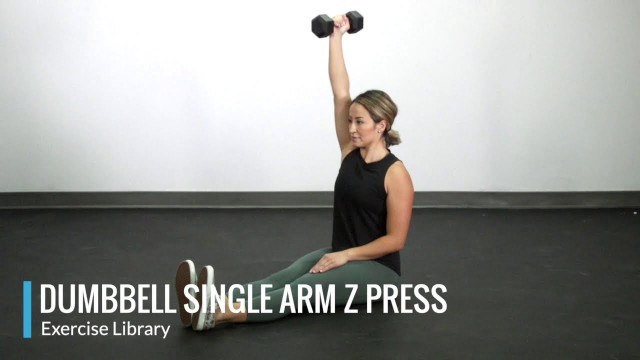 'Dumbbell Single Arm Z Press - OPEX Exercise Library'