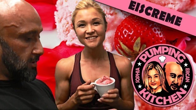 '♥ Low-Carb Protein Eiscreme ♥ Fitnessrezept Sophia Thiel & Pumping Ercan ♥'