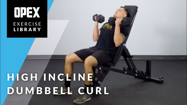 'High Incline Dumbbell Curl - OPEX Exercise Library'