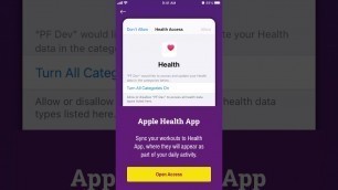 'How to connect Apple Health to Planet Fitness app?'