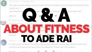 'FAQ (Frequently Asked Questions) about FITNESS with ADE RAI'