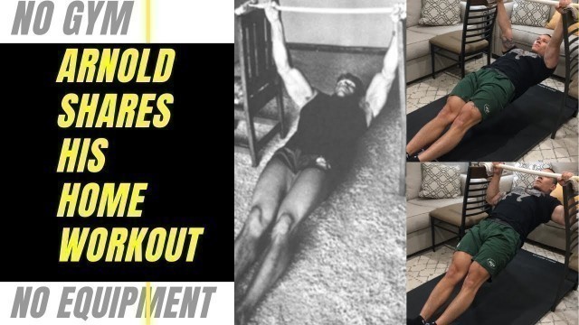 'ARNOLD SCHWARZENEGGER’S HOME WORKOUT | CORONAVIRUS EDITION'