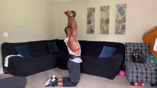 'DT FITNESS 365 - EXERCISES - 1-KB TALL-KNEELING CURL + PRESS'