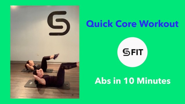 '10 Minute Core Workout: Free Online Fitness Videos'