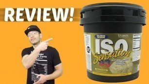 'Ultimate Nutrition ISO-SENSATION 93 Review'