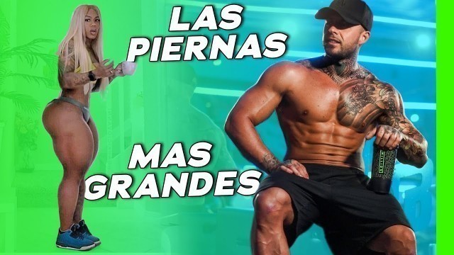 'Llados se Enfrenta a la MUJER con las PIERNAS MAS GRANDES DEL MUNDO | FITNESS MOTIVATION'