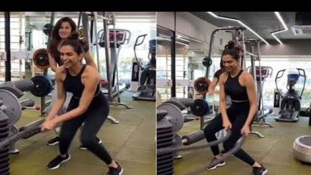 '#gym #workout #deepikapadukone Deepika Padukone workout video // Deepika Padukone gym video'