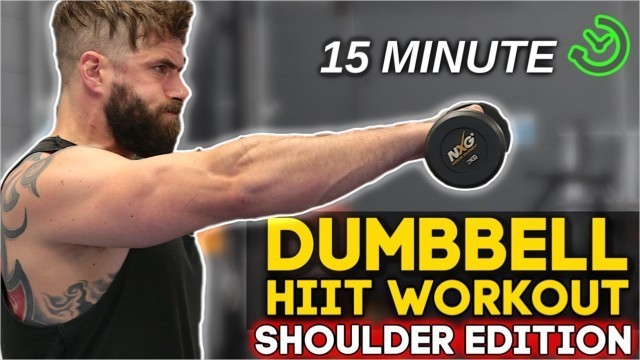 '15 Min Home Shoulder Workout | With DUMBBELLS'