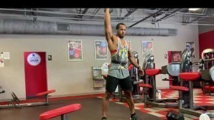 'DT FITNESS 365 WORKOUT - SUPERSET - DB -  SINGLE-ARM SNATCH + PULL-UP W/ ALT. KNEE RAISE'