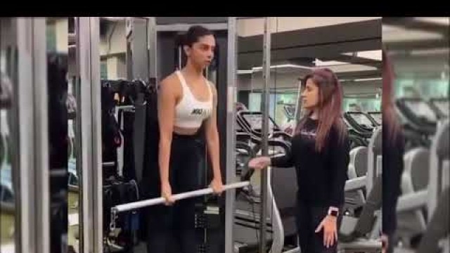 'Deepika Padukone Latest Workout Video - New Workout Gym Video'