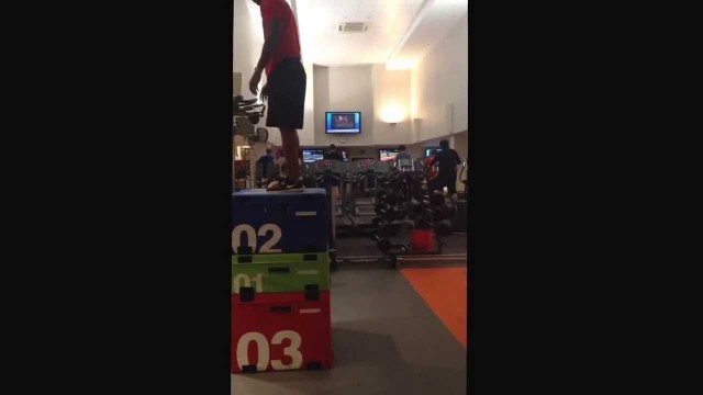 'Plyometric box jumps at fitness first st pauls'