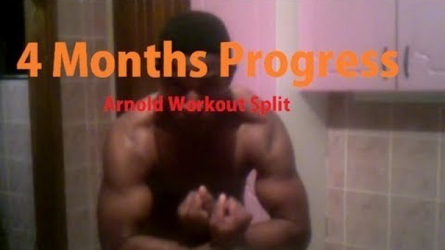 '4 Months Progress on Arnold Schwarzenegger Workout Split'