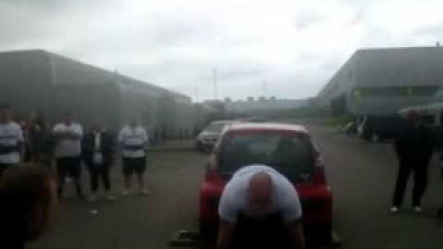 'Dave Stokes Sponsored Car Dead Lift - Zeus Gym'