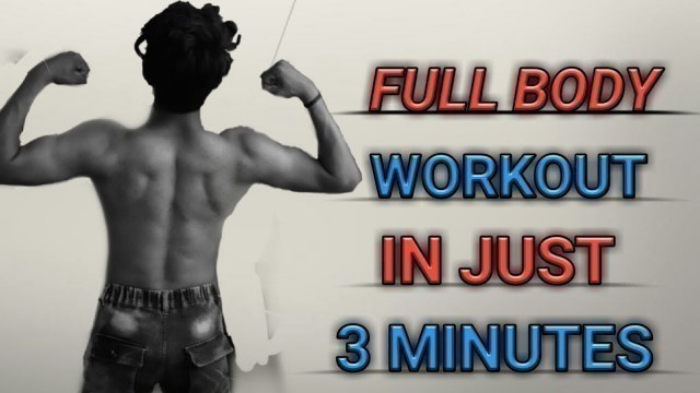 'Full body workout in just 3mins | heavy weight | strength | 20 weeks Transformation'