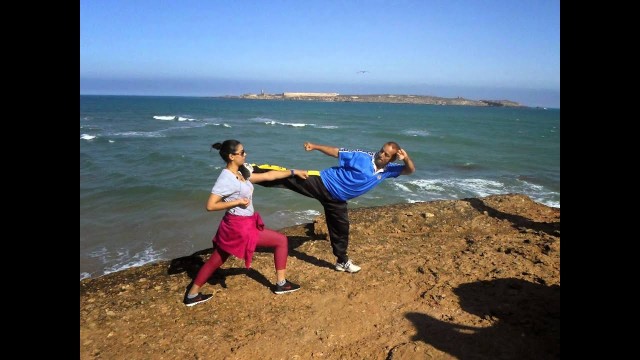 'femme sportive essaouira. aerobic fitness tae-bo  karate mogador'