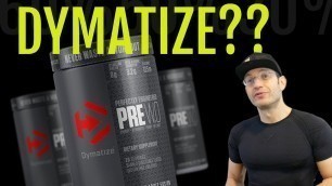 'Finally a SERIOUS Dymatize Pre-Workout? | Dymatize Pre W.O Review'