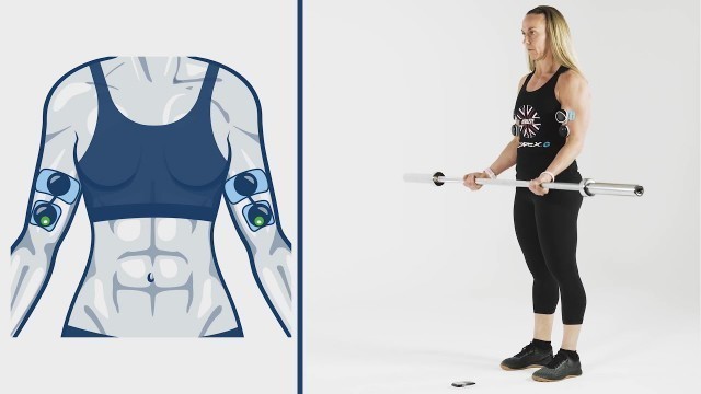 'Weighted Bicep Curls | Compex Advanced Dynamic Exercise'