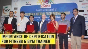 'Importance Of Certification For Fitness & Gym Trainer'