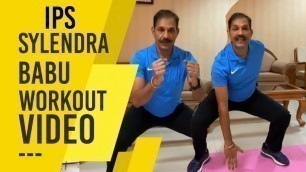 'IPS Sylendra babu 6 minutes workout video | fitness video | sylendrababu Latest videos'